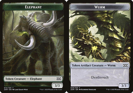 Elephant (014) // Wurm (029) Double-Sided Token (029) - Foil