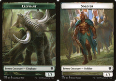 Elephant (020) // Soldier (016) Double-Sided Token