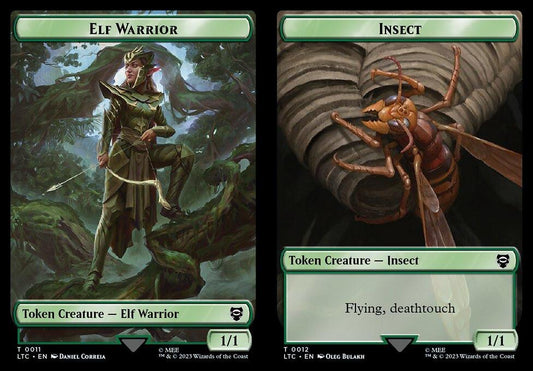 Elf Warrior (0011) // Insect (0012) Double-Sided Token