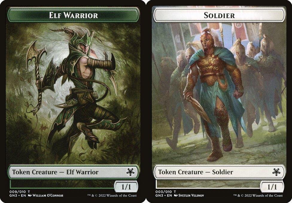 Elf Warrior (009) // Soldier (003) Double-Sided Token