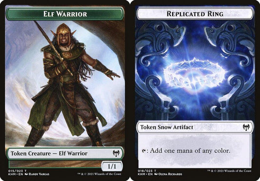 Elf Warrior (015) // Replicated Ring (018) Double-Sided Token - Foil