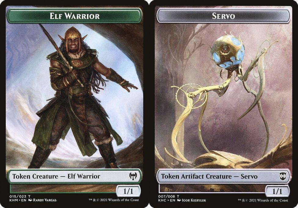 Elf Warrior (015) // Servo (007) Double-Sided Token