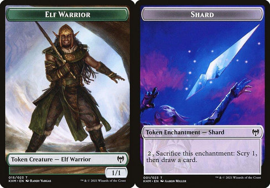Elf Warrior (015) // Shard (001) Double-Sided Token - Foil