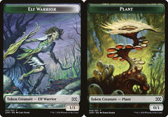 Elf Warrior (021) // Plant (016) Double-Sided Token - Foil