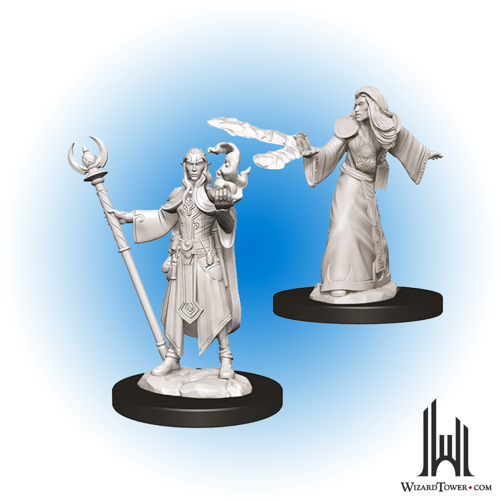 Unpainted Miniature - Dungeons & Dragons - Elf Wizard