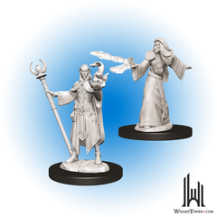 Unpainted Miniature - Dungeons & Dragons - Elf Wizard