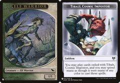 Elf Warrior (012) // Tibalt, Cosmic Impostor Emblem (021) Double-Sided Token (PLST)