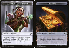 Ellywick Tumblestrum Emblem (016) // Treasure (015) Double-Sided Token - Foil
