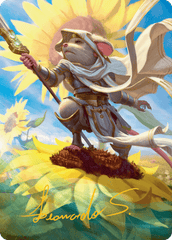 Elspeth, Sun's Champion (53/54) Art Card (ABLB) - Gold-Stamped Signature