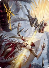 Elspeth's Smite (05/81) Art Card (AMOM) - Gold-Stamped Signature