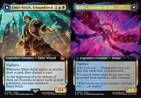 Emet-Selch, Unsundered // Hades, Sorcerer of Eld (0483) (Extended Art) - Foil