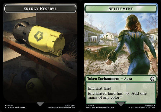 Energy Reserve (0021) // Settlement (0008) Double-Sided Token - Foil