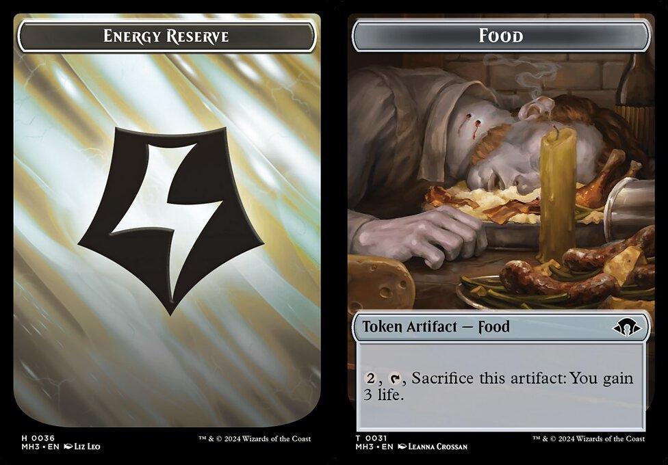 Energy Reserve (0036) // Food (0031) Double-Sided Token
