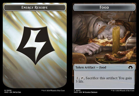 Energy Reserve (0036) // Food (0031) Double-Sided Token