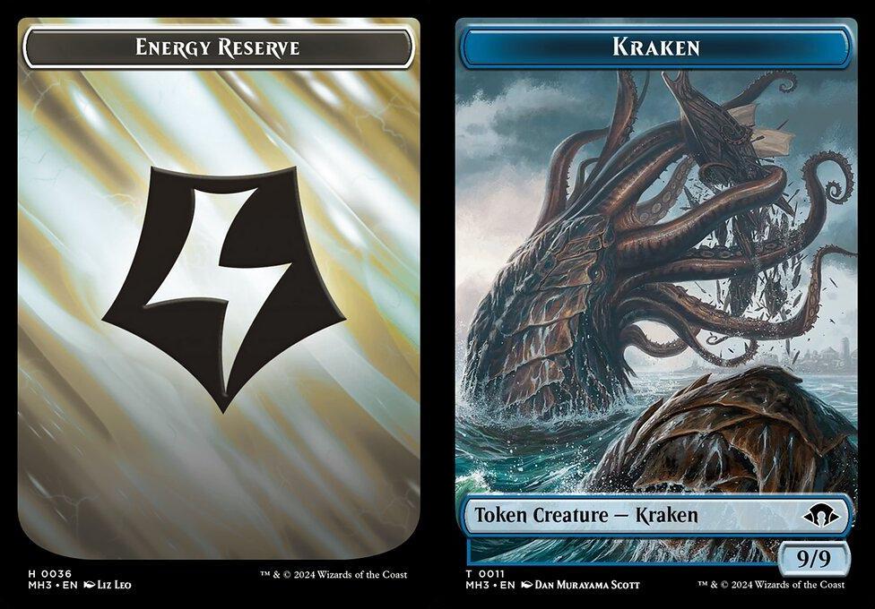 Energy Reserve (0036) // Kraken (0011) Double-Sided Token