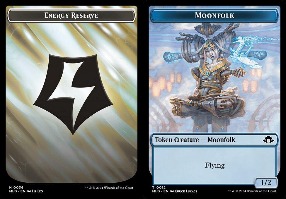Energy Reserve (0036) // Moonfolk (0012) Double-Sided Token