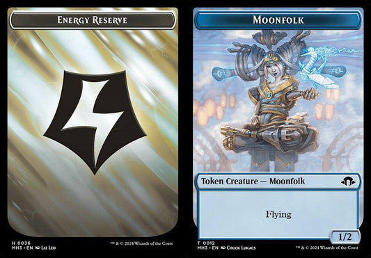 Energy Reserve (0036) // Moonfolk (0012) Double-Sided Token