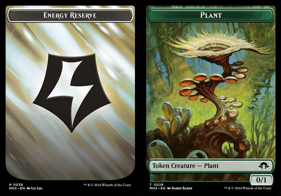 Energy Reserve (0036) // Plant (0026) Double-Sided Token
