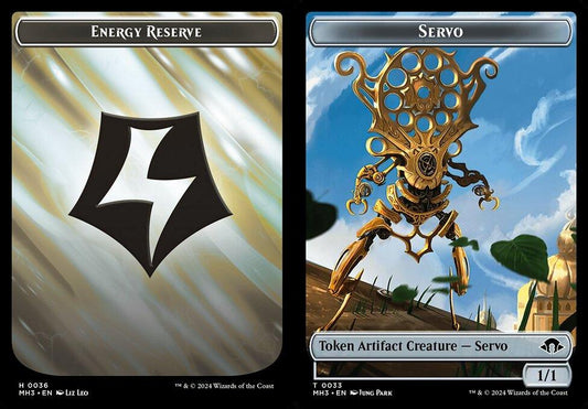 Energy Reserve (0036) // Servo (0033) Double-Sided Token - Ripple Foil
