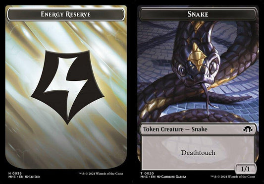 Energy Reserve (0036) // Snake (0020) Double-Sided Token
