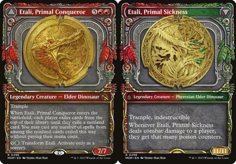 Etali, Primal Conqueror // Etali, Primal Sickness (0298) (Showcase)