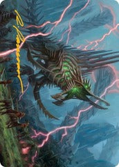Etali, Primal Sickness (32/81) Art Card (AMOM) - Gold-Stamped Signature