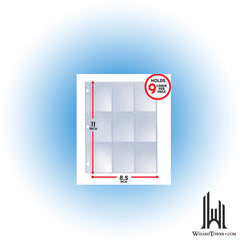 Card Holder Sheet - EvoRetro 9-Pocket