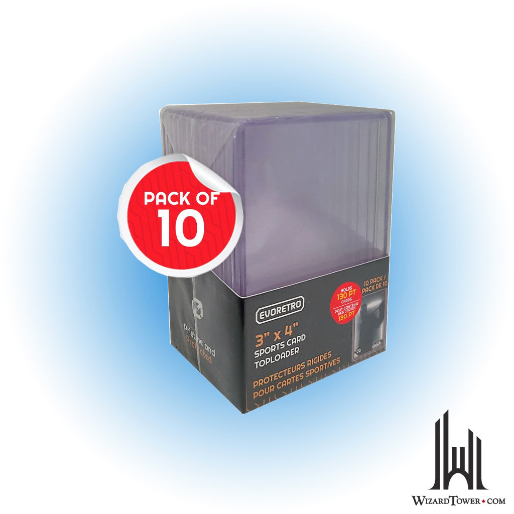 Toploader - 3" x 4" 130pt Pack of 10