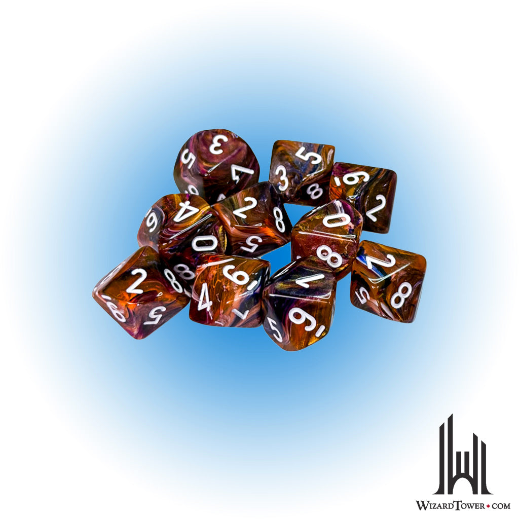 Dice Set - Festive Symphony / White 7ct