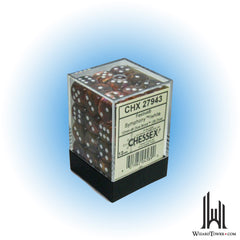 Dice Set - Festive Symphony / White 12mm d6 36ct