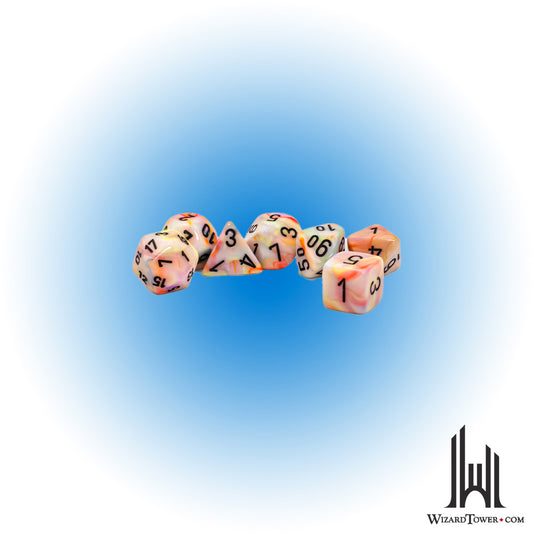 Dice Set - Festive Circus / Black Mega 7ct