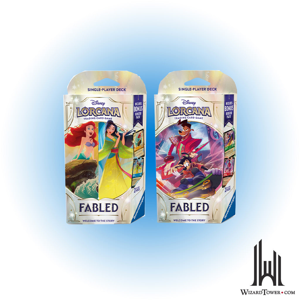Disney Lorcana Fabled Starter Deck - Set of All 2