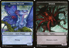 Faerie Dragon (004)  // Spider (007) Double-Sided Token - Foil