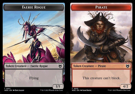Faerie Rogue (0011) // Pirate (0012) Double-Sided Token