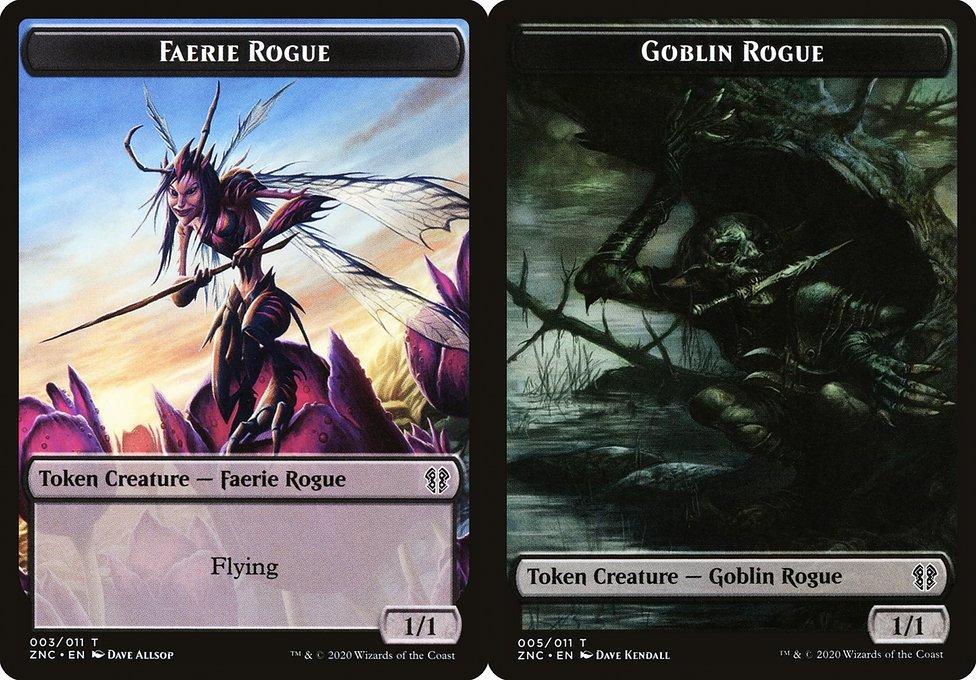 Faerie Rogue (003) // Goblin Rogue (005) Double-Sided Token