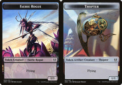 Faerie Rogue (003) // Thopter (011) Double-Sided Token