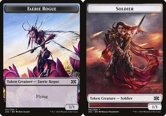 Faerie Rogue (011) // Soldier (007) Double-Sided Token