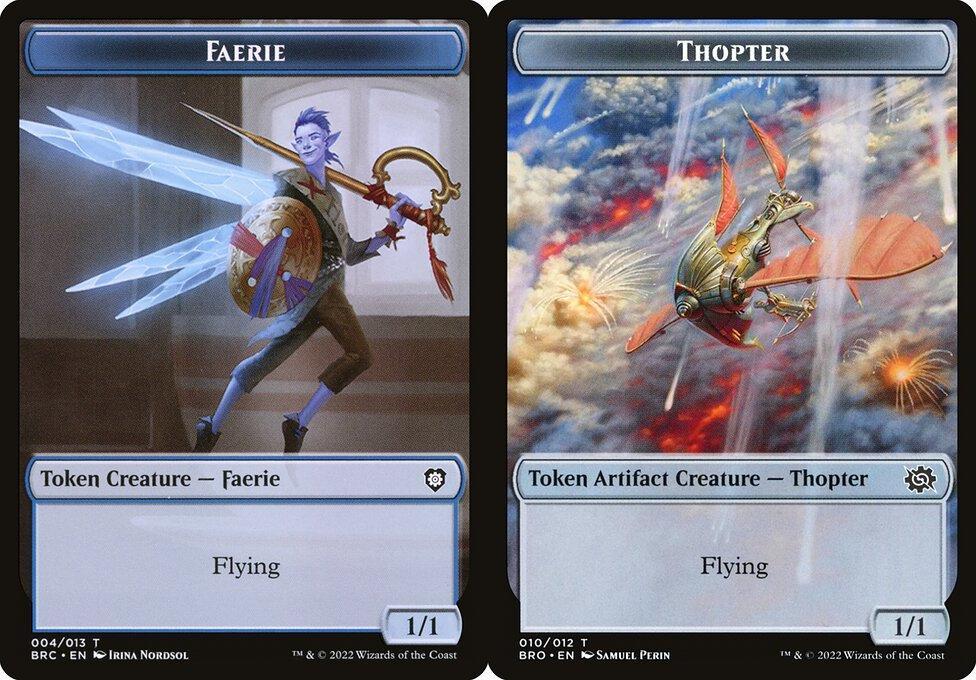 Faerie (004) // Thopter (010) Double-Sided Token