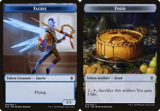 Faerie (005) // Food (015) Double-Sided Token - Foil
