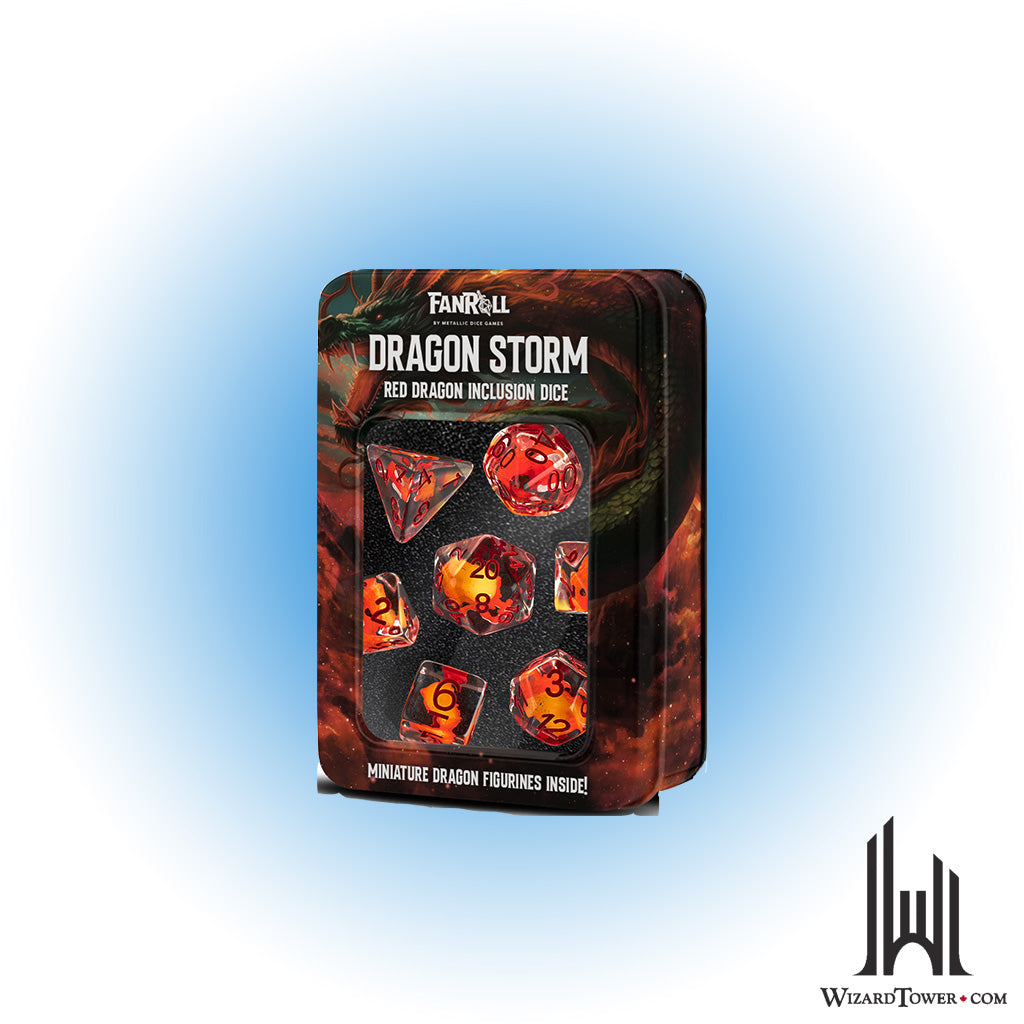 Dice Set - Dragon Storm Red 7ct