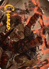 Far Fortune, End Boss (11/54) Art Card (ADFT) - Gold-Stamped Signature
