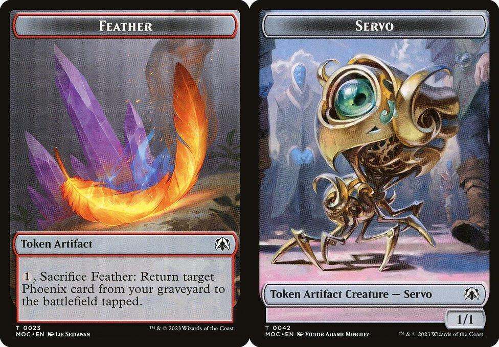 Feather (0023) // Servo (0042) Double-Sided Token