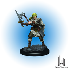 Dungeons & Dragons Premium Figures - Female Human Barbarian - Sword & Axe