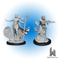 Unpainted Miniature - Dungeons & Dragons - Human Wizard Female
