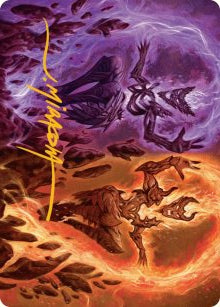 Fire Covenant (52/54) Art Card (AECL) - Gold-Stamped Signature