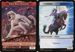 First Mate Ragavan (0006) // Knight (0010) Double-Sided Token - Foil