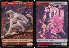 First Mate Ragavan (0006) // Spirit (0013) Double-Sided Token - Foil