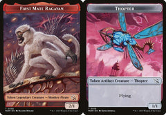 First Mate Ragavan (0006) // Thopter (0019) Double-Sided Token - Foil