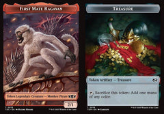 First Mate Ragavan (0018) // Treasure (0016) Double-Sided Token