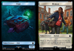 Fish (0010) // Human (0006) Double-Sided Token